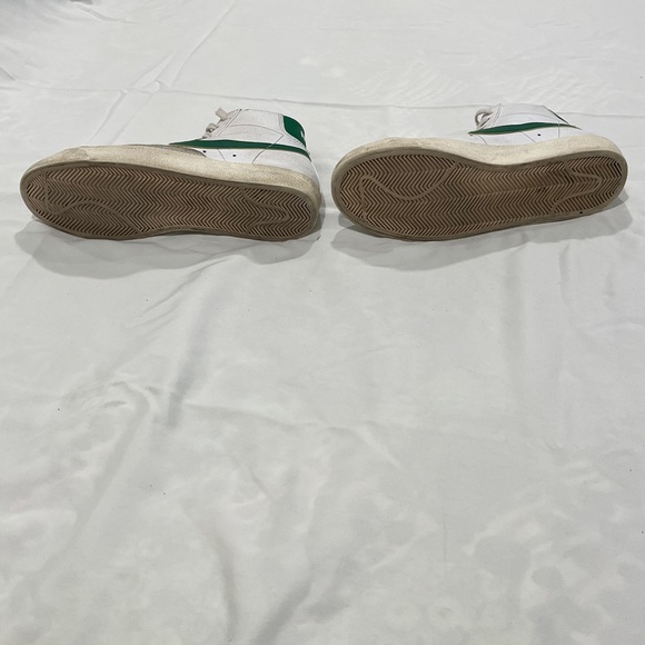 Nike White and Green Swoosh Sneakers - Picture 5 of 7